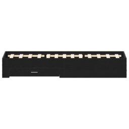 Berkfield Home Bed Frame with Drawers Black Oak 120x200 cm Engineered Wood - thumbnail 7