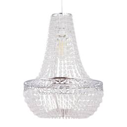 First Choice Lighting Set of 2 Marino - Chandelier Style Pendant Lightshades in Clear - thumbnail 4
