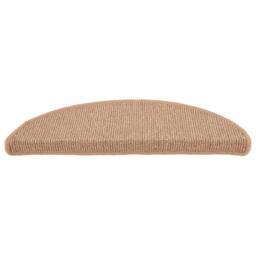 Berkfield Home Carpet Stair Treads 15 pcs Light Brown 65x21x4 cm - Size: Medium - thumbnail 4