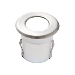 Netlighting Cove Integrated LED 1 Light Outdoor Coastal Recessed Light Marine Grade Brushed Stainless Steel Frosted IP67 in Grey - thumbnail 2