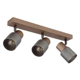 Netlighting Satella Ceiling Spotlight Bar Coffee Colored Matt 3x E14 in Brown - thumbnail 2