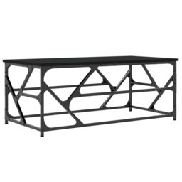 Berkfield Home Coffee Table Black 100x50x40 cm Engineered Wood - Size: 100 x 50 x 40 cm - thumbnail 6