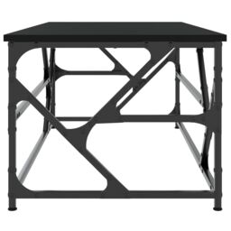 Berkfield Home Coffee Table Black 100x50x40 cm Engineered Wood - Size: 100 x 50 x 40 cm - thumbnail 5