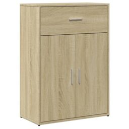 Berkfield Home Sideboards 2 pcs Sonoma Oak 60x30x84 cm Engineered Wood in Brown - Size: 60 x 30 x 84 cm - thumbnail 4