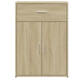 Berkfield Home Sideboards 2 pcs Sonoma Oak 60x30x84 cm Engineered Wood in Brown - Size: 60 x 30 x 84 cm - thumbnail 5