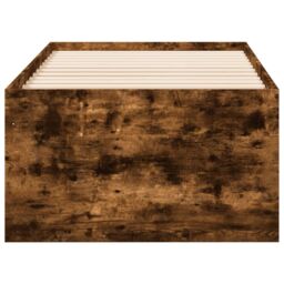 Berkfield Home Daybed with Drawers without Mattress Smoked Oak 100x200 cm in Brown - thumbnail 5