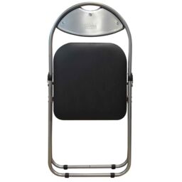Harbour Housewares Padded Folding Desk Chair in Black - thumbnail 4