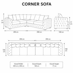 Stratus Interiors Ashley Scatter Back Chesterfield Fabric Sofa - 2&3 Seater Set in Dark Green - thumbnail 6