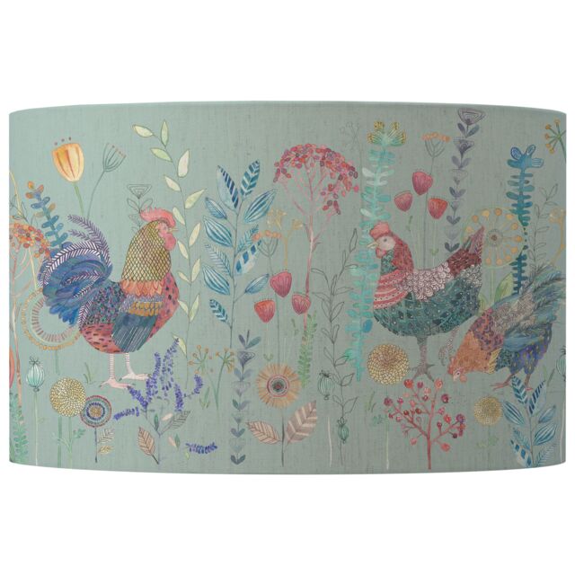 Voyage Maison Bilbury Flock Eva Animal Lampshade - D52cm in Duck Egg Blue - image 1
