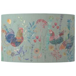 Voyage Maison Bilbury Flock Eva Animal Lampshade - D52cm in Duck Egg Blue - thumbnail 1
