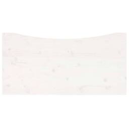 Berkfield Home Desk Top White 100x50x2.5 cm Solid Wood Pine - thumbnail 5