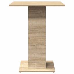 Berkfield Home Bistro Table Sonoma Oak 60x60x75 cm Engineered Wood in Tan - Size: 60 x 60 x 75 cm - thumbnail 5