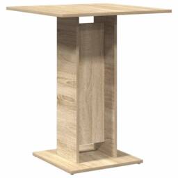 Berkfield Home Bistro Table Sonoma Oak 60x60x75 cm Engineered Wood in Tan - Size: 60 x 60 x 75 cm - thumbnail 6