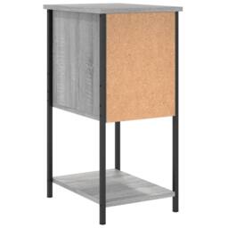 Berkfield Home Bedside Cabinet Grey Sonoma 32x42x70 cm Engineered Wood - Size: 32 x 42 x 70 cm - thumbnail 8