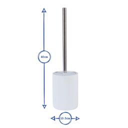 Harbour Housewares Resin Toilet Brush in White - thumbnail 3