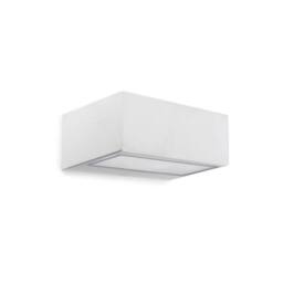 Netlighting Nemesis Aluminium 1 Light Outdoor Wall Light White IP44