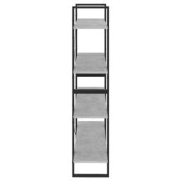 Berkfield Home 4-Tier Book Cabinet Concrete Grey 100x30x140 cm Engineered Wood - Size: 100 x 30 x 140 cm - thumbnail 6