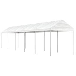 Berkfield Home Gazebo with Roof White 11.15x2.28x2.69 m Polyethylene - thumbnail 2