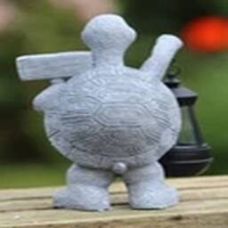 EONLION Garden Ornament Tortoise Solar Light Ornament Decor Home in Grey - thumbnail 4