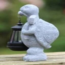 EONLION Garden Ornament Tortoise Solar Light Ornament Decor Home in Grey - thumbnail 2