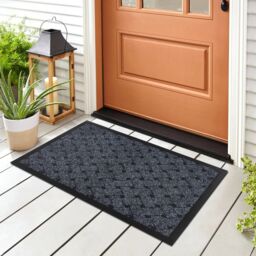RugsX Antislip Vectra Doormat in Grey - Size: 50 cm x 80 cm - thumbnail 4