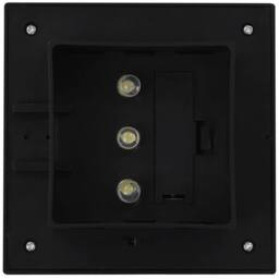 Berkfield Home Outdoor Solar Lamps 12 pcs LED Square 12 cm Black - thumbnail 8
