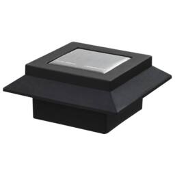 Berkfield Home Outdoor Solar Lamps 12 pcs LED Square 12 cm Black - thumbnail 9