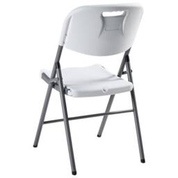 Wyld and Coco White 4-Seater Foldable Garden Dining Set - Modern No Assembly - thumbnail 8