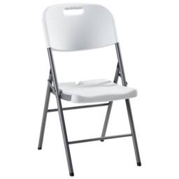 Wyld and Coco White 4-Seater Foldable Garden Dining Set - Modern No Assembly - thumbnail 6