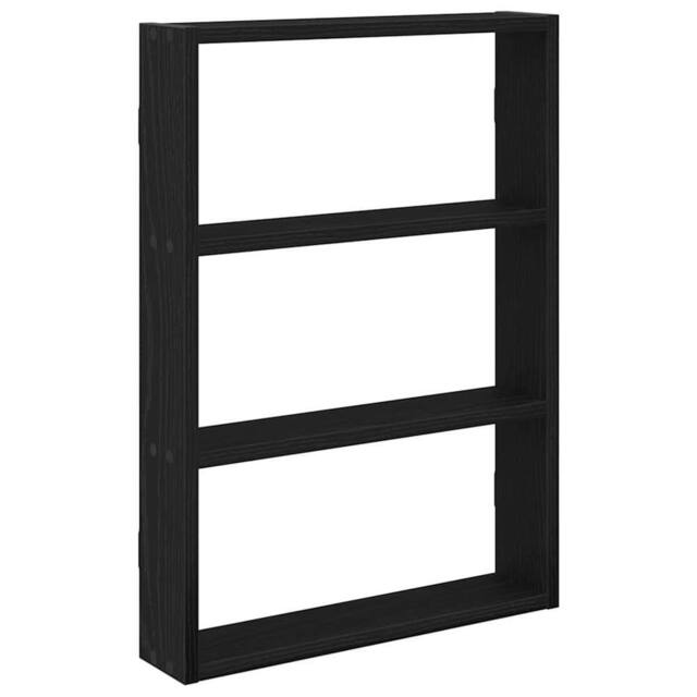 Berkfield Home Wall Shelf Black 43x9x60 cm Engineered Wood - Size: 43 x 9 x 60 cm - image 1