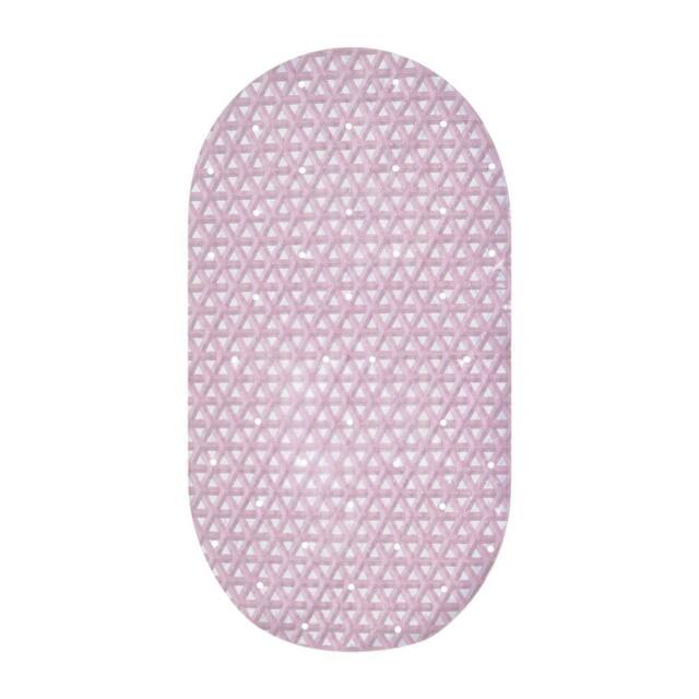 Showerdrape Medina Anti Slip PVC Bath Mat 69cm x 36cm in Pink - Size: 69 cm x 36 cm - image 1