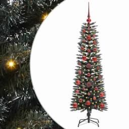Berkfield Home Artificial Christmas Tree with Stand Green 40.5 x 40.5 x 120 cm - thumbnail 2
