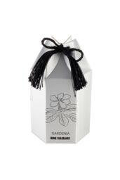SHEONLY Smokeless Vegetable Wax Scented Candle with Bell Shaped Glass Cup, Gardenia in Silver - thumbnail 2