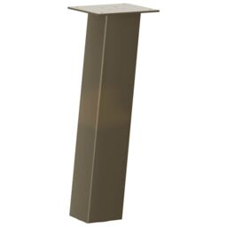 Berkfield Home Coffee Table Legs 4 pcs Natural Steel 42 cm Steel in Brown - thumbnail 4