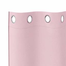 Berkfield Home Modern Curtains with Curtains 2 pcs Baby pink 140 x 140 cm Polyester - thumbnail 5