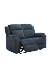 More4Homes Orka 1+2+3 Seater Fabric Manual Recliner Sofa Set in Blue - thumbnail 7