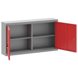Berkfield Home Tool Cabinet Wall-Mounted Red 100x20x55 cm Steel - Size: 100 x 20 x 55 cm - thumbnail 5