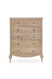 Julian Bowen Camille French Style 6 Drawer Chest (4+2) in Beige - thumbnail 5