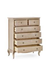 Julian Bowen Camille French Style 6 Drawer Chest (4+2) in Beige - thumbnail 4