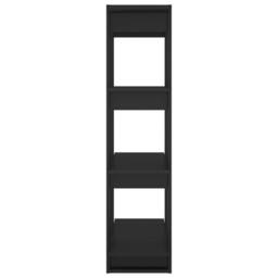 Berkfield Home Book Cabinet/Room Divider Black 80x30x123.5 cm - thumbnail 6