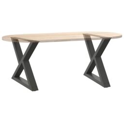 Berkfield Home Coffee Table Legs 2 pcs Anthracite 60x(42-43.3) cm Steel - thumbnail 8