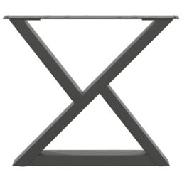 Berkfield Home Coffee Table Legs 2 pcs Anthracite 60x(42-43.3) cm Steel - thumbnail 5