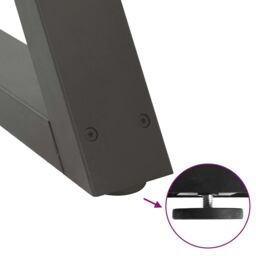 Berkfield Home Coffee Table Legs 2 pcs Anthracite 60x(42-43.3) cm Steel - thumbnail 9