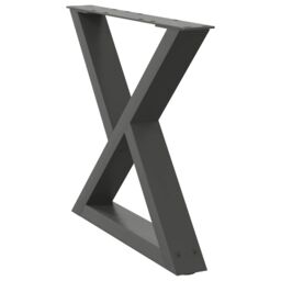 Berkfield Home Coffee Table Legs 2 pcs Anthracite 60x(42-43.3) cm Steel - thumbnail 4