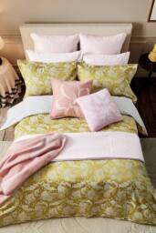 Ted Baker 'Baroque Weave' Cotton Duvet Cover Set in Gold - Size: Double - thumbnail 3