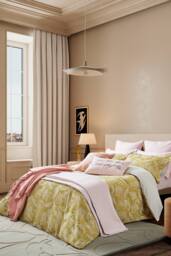 Ted Baker 'Baroque Weave' Cotton Duvet Cover Set in Gold - Size: Double - thumbnail 4