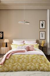 Ted Baker 'Baroque Weave' Cotton Duvet Cover Set in Gold - Size: Double - thumbnail 1