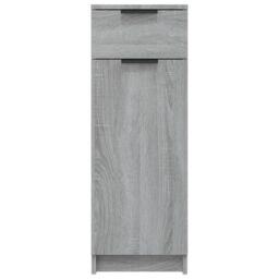 Berkfield Home Bathroom Cabinet Grey Sonoma 32x34x90 cm Engineered Wood - Size: 32 x 34 x 90 cm - thumbnail 6