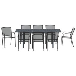 Berkfield Home 9 Piece Hallway Furniture Set Anthracite Steel - thumbnail 7
