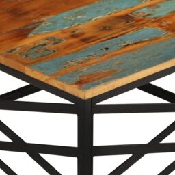 Berkfield Home Coffee Table 68x68x35 cm Solid Reclaimed Wood in Brown - Size: 68 x 68 x 35 cm - thumbnail 3